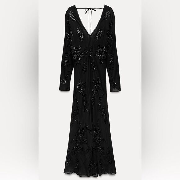 Zara embroidered sequin dress - Picture 1 of 5